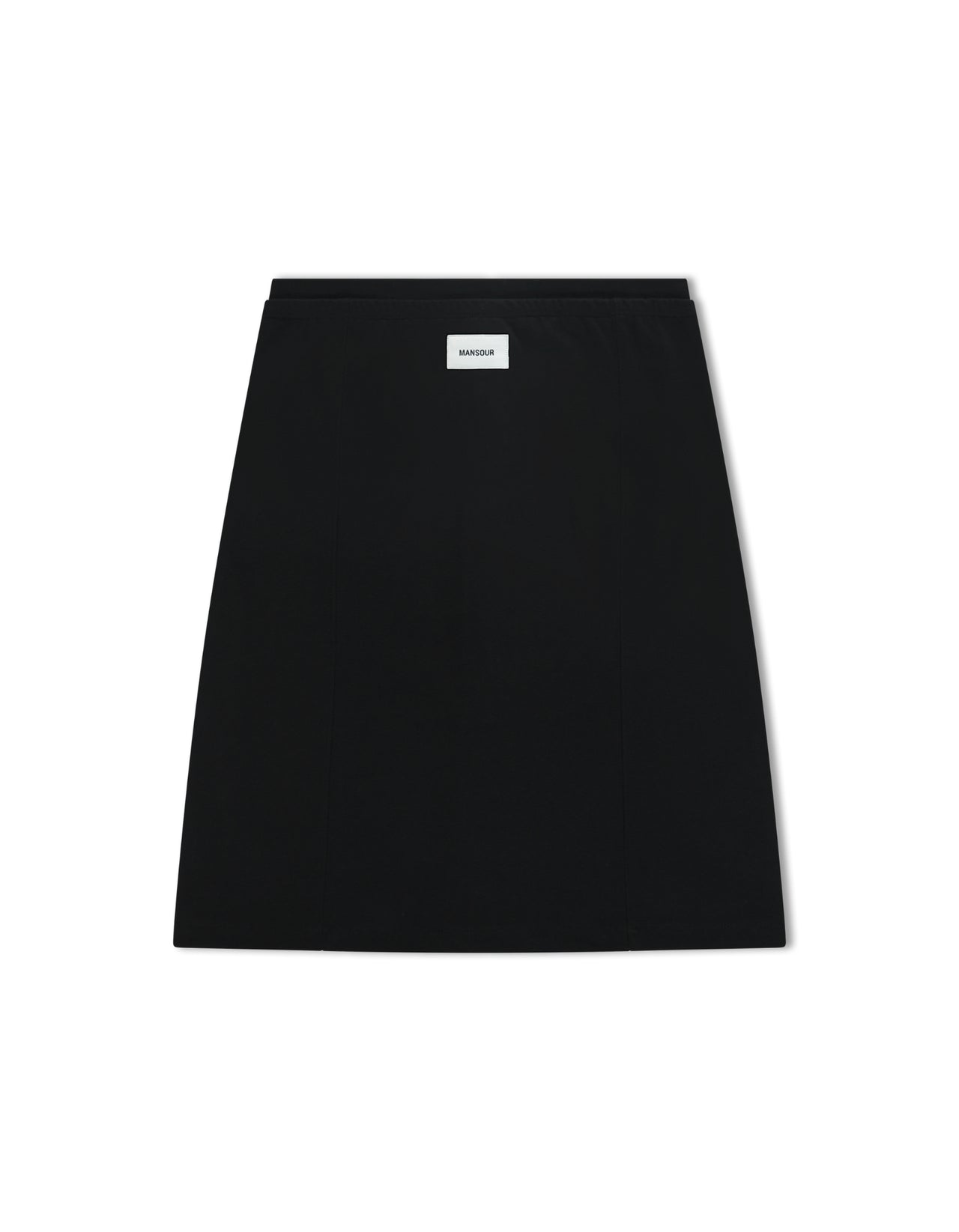 Tee skirt logo patch black