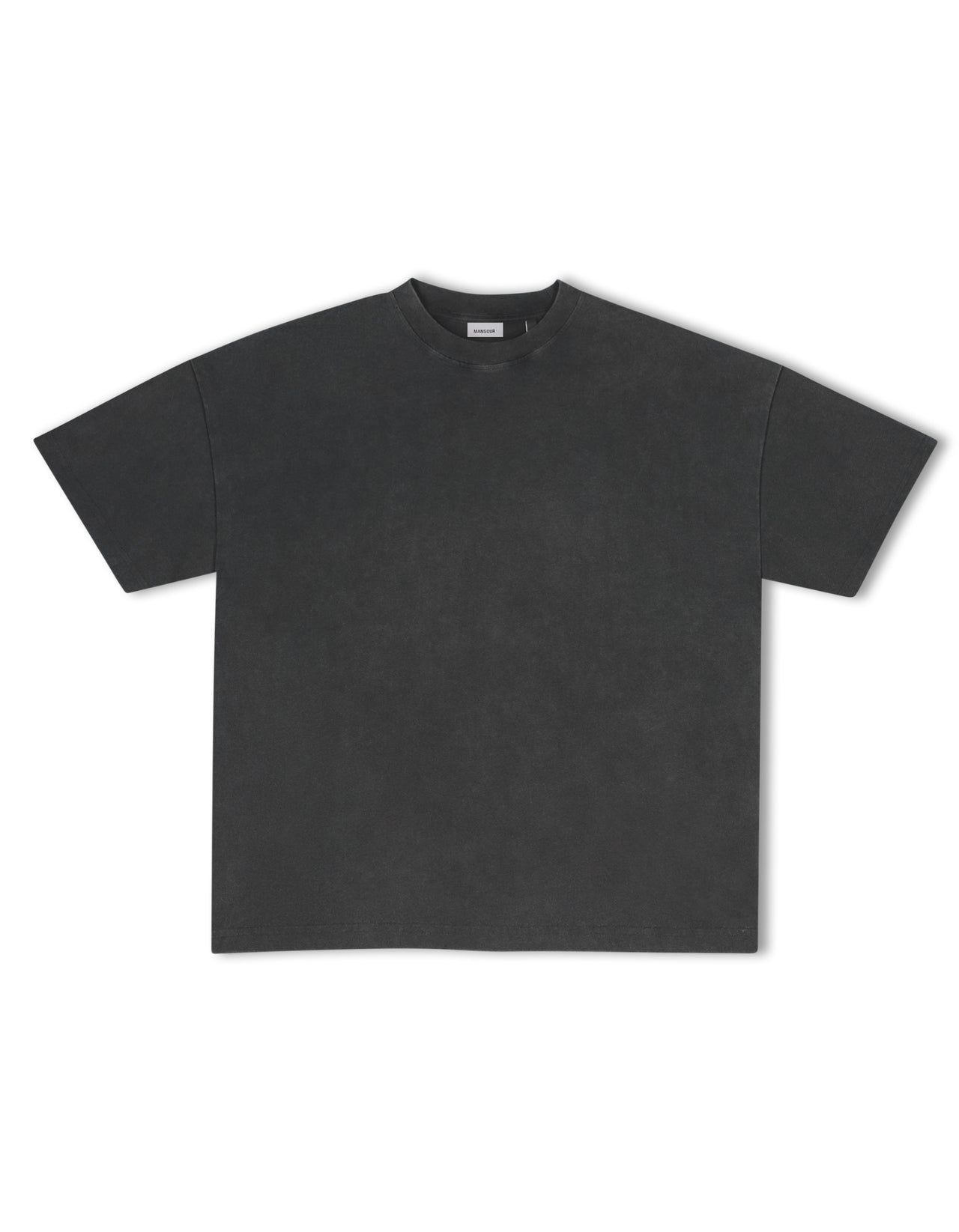 Boxy Blank T-shirt Vintage Black