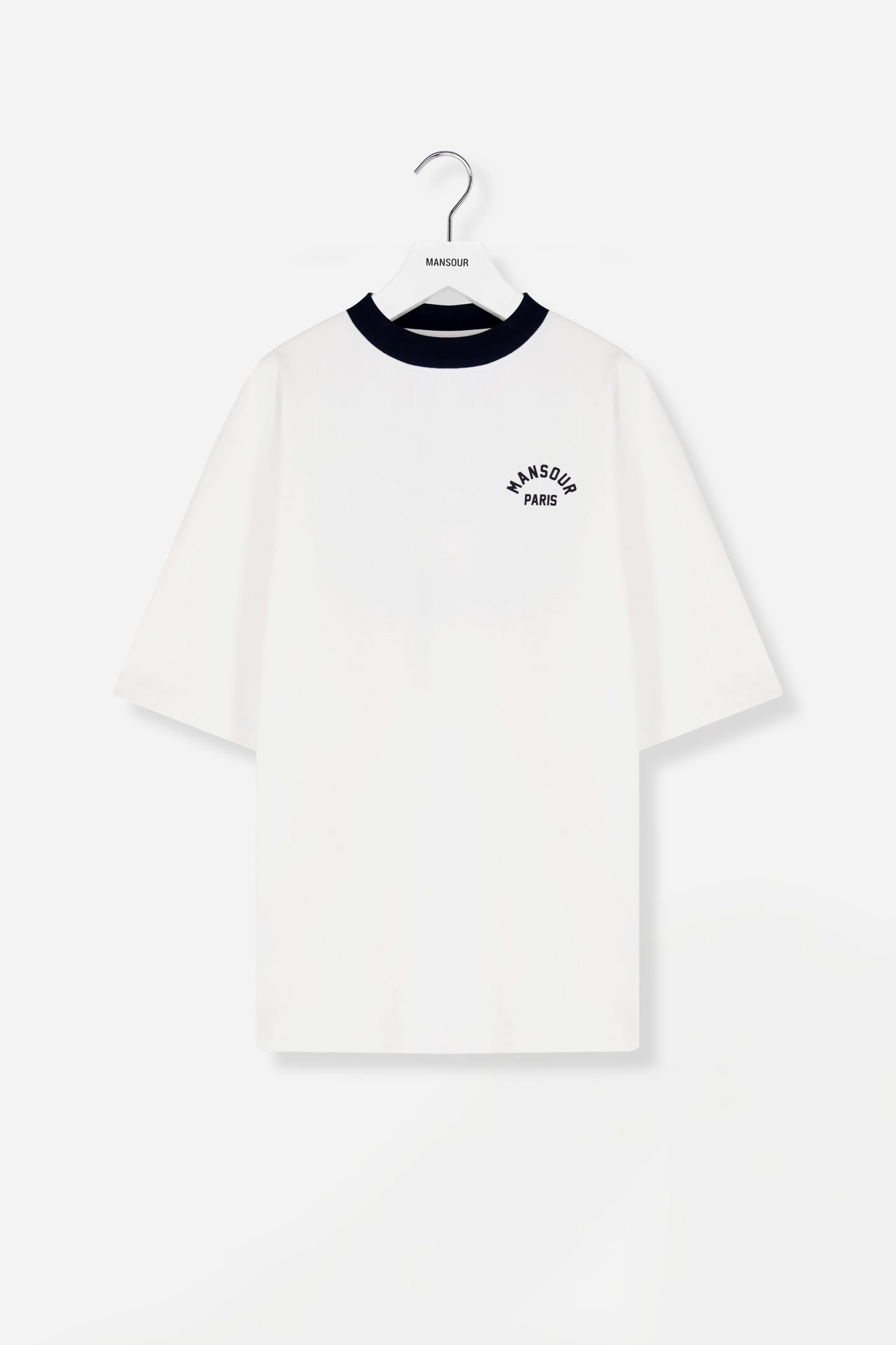 Arch Felt T-shirt Vintage White Navy