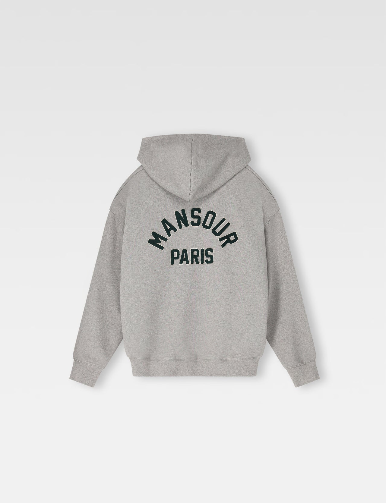 Basketball College Zip Hoodie Heather Grey