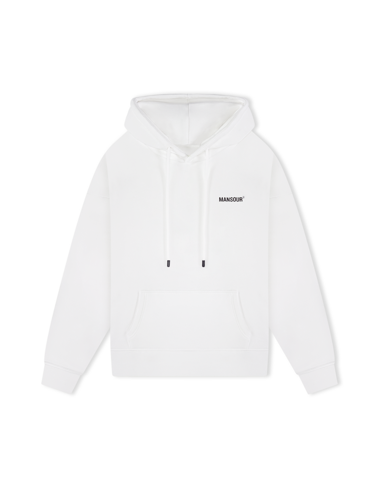 Logo hoodie white