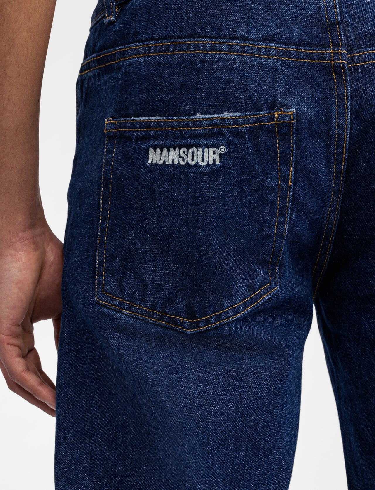 Regular straight fit jeans in blue