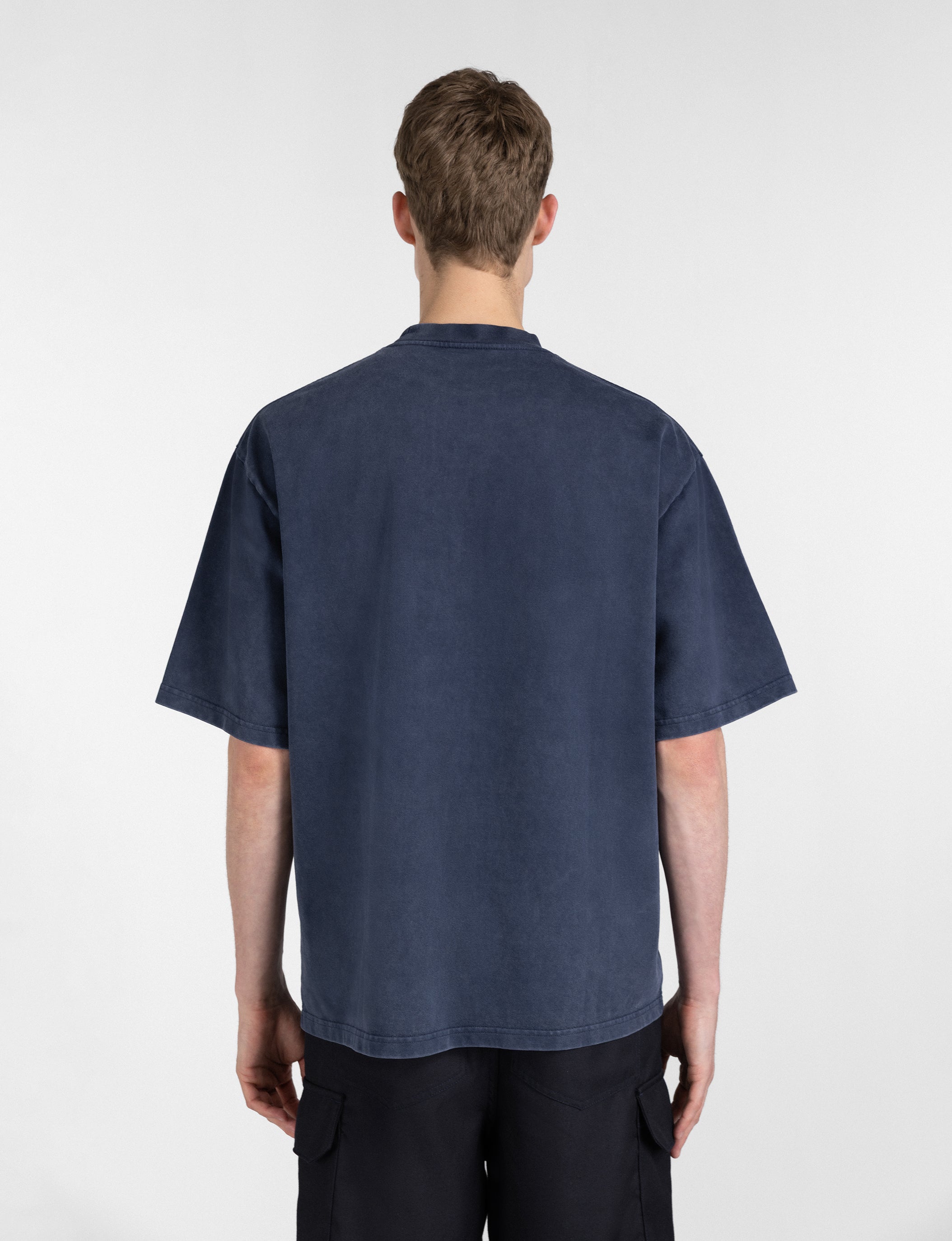 Retro logo T-shirt vintage navy
