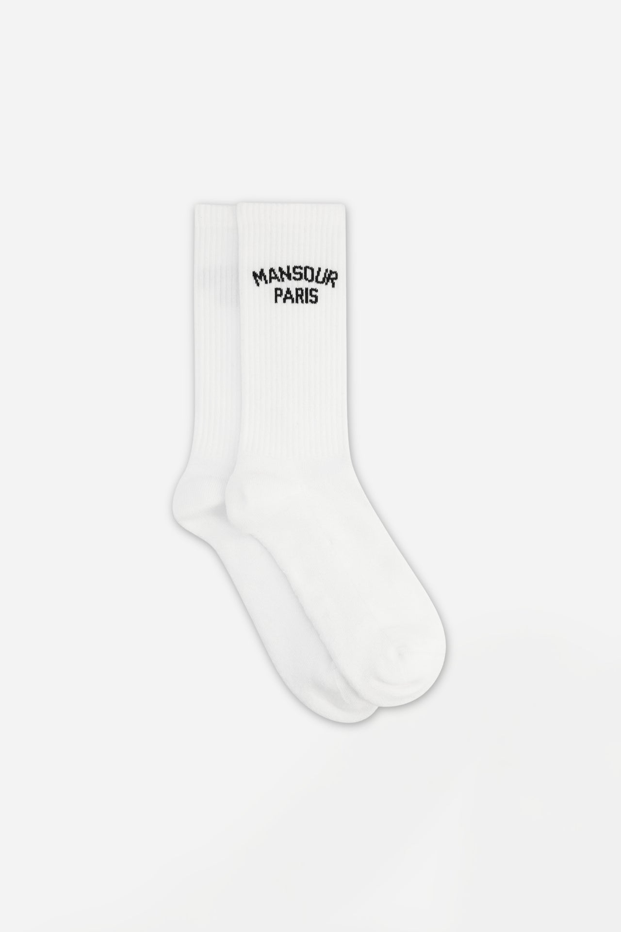 College mid calf socks white
