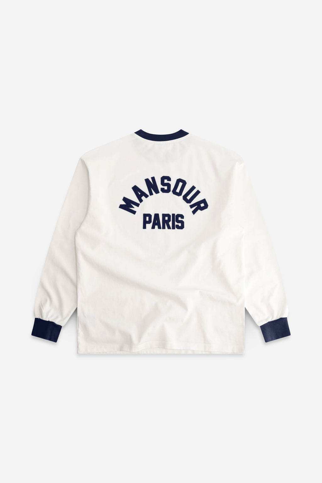 Arch Felt Longsleeve White Navy