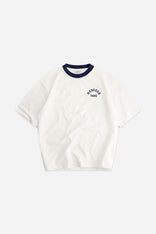 Arch Felt T-shirt Vintage White Navy