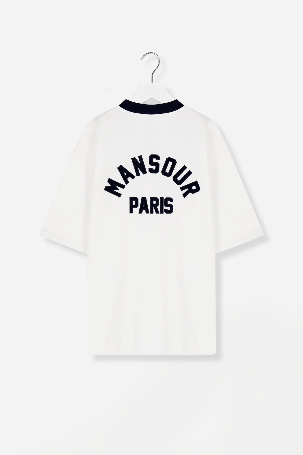 Arch Felt T-shirt Vintage White Navy