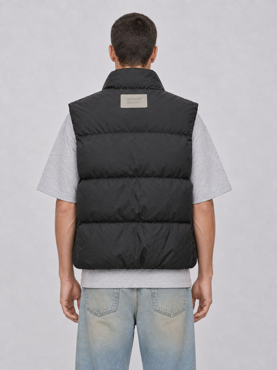 Down Vest in Nylon