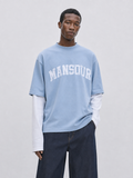 Boxy Core Longsleeve Dusty Blue front mid