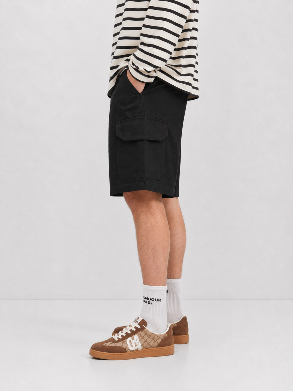 Cargo Shorts Black side