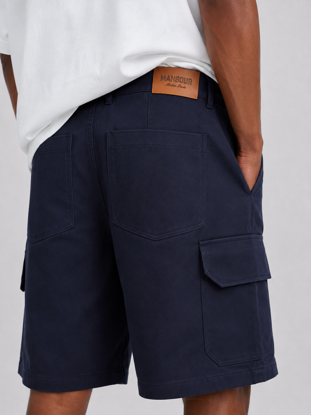 Cargo Shorts Navy back detail