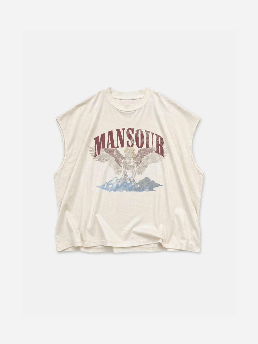 Cloud Runner Mouwloos T-shirt Dusty White