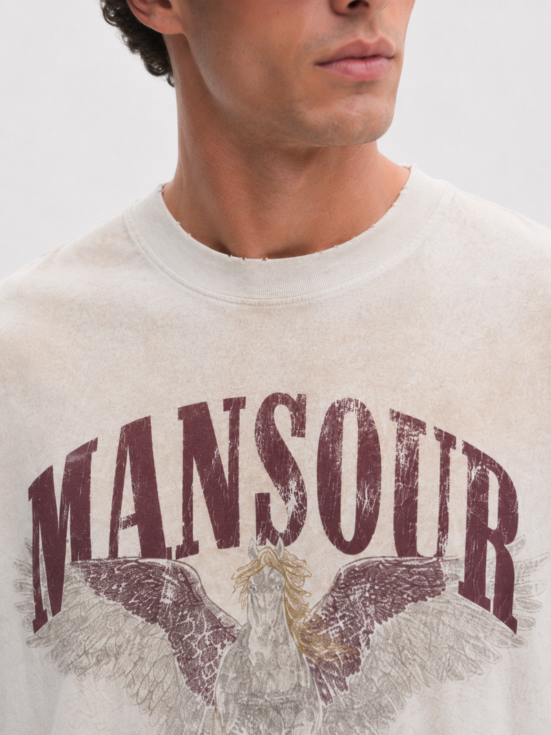 Cloud Runner T-shirt Dusty White detail chest