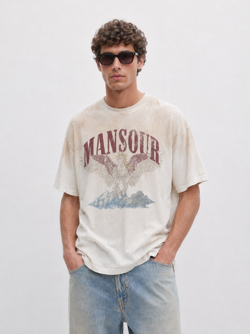 Cloud Runner T-shirt Dusty White mid body
