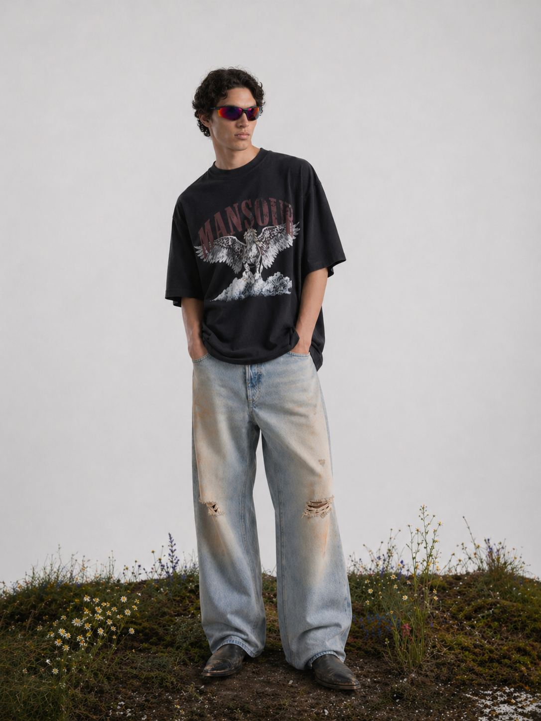 Cloud Runner T-shirt Vintage Black