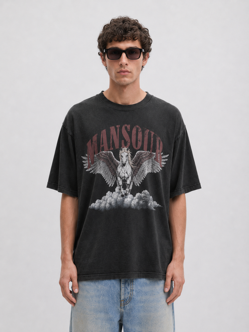 Cloud Runner T-shirt Vintage Black Mid