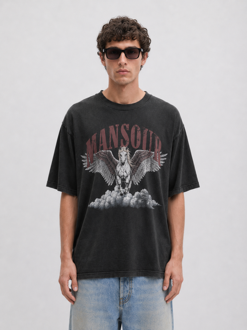 Cloud Runner T-shirt Vintage Black Mid