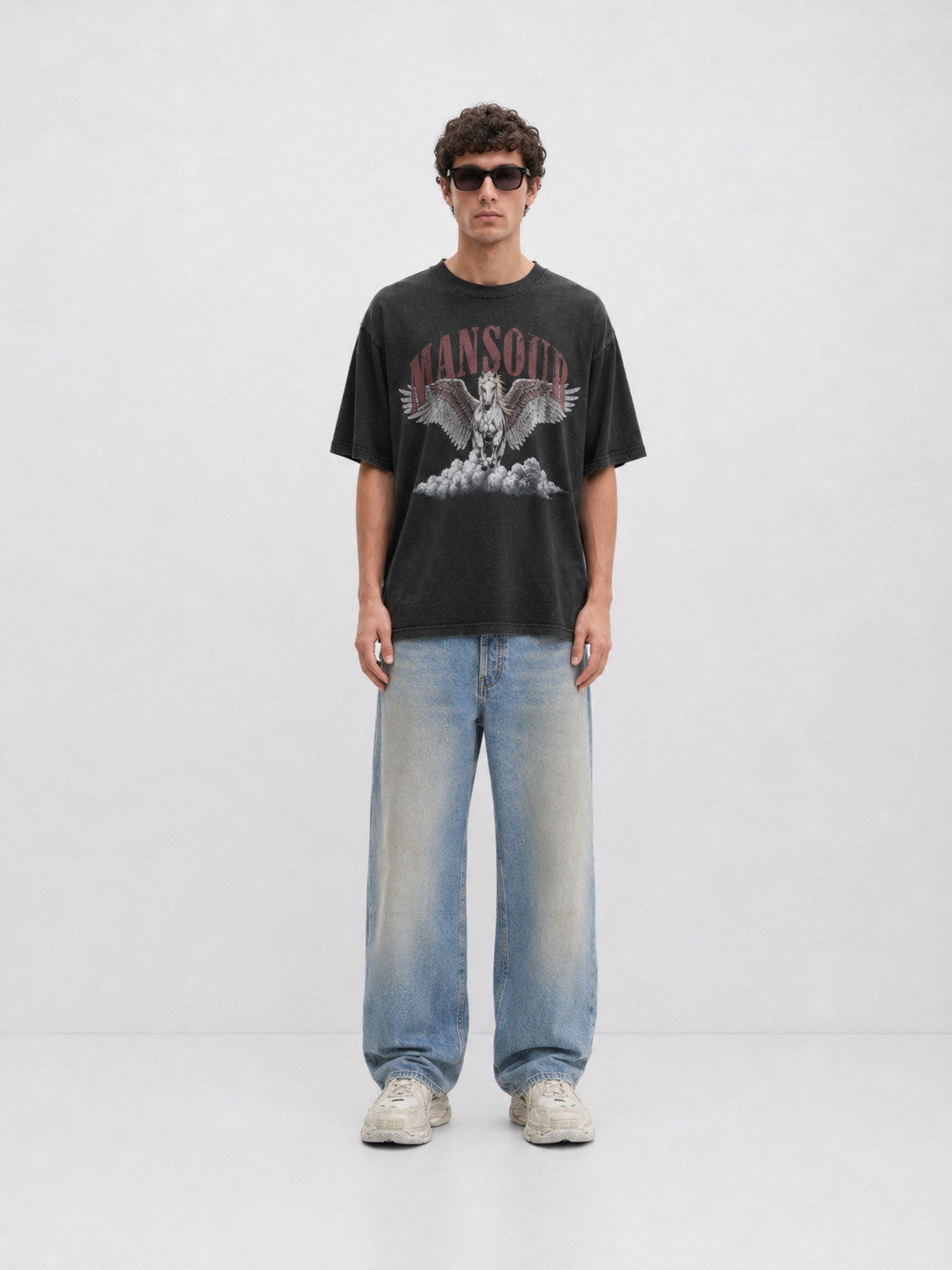 Cloud Runner T-shirt Vintage Black full