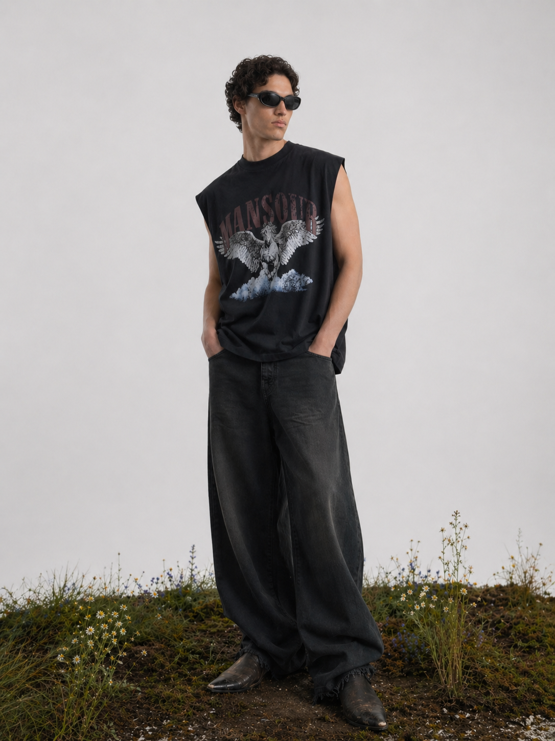 Cloud Runner Sleeveless T-shirt Vintage Black