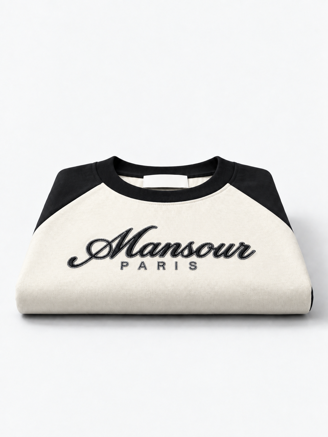 Script Raglan Longsleeve Off White/Black