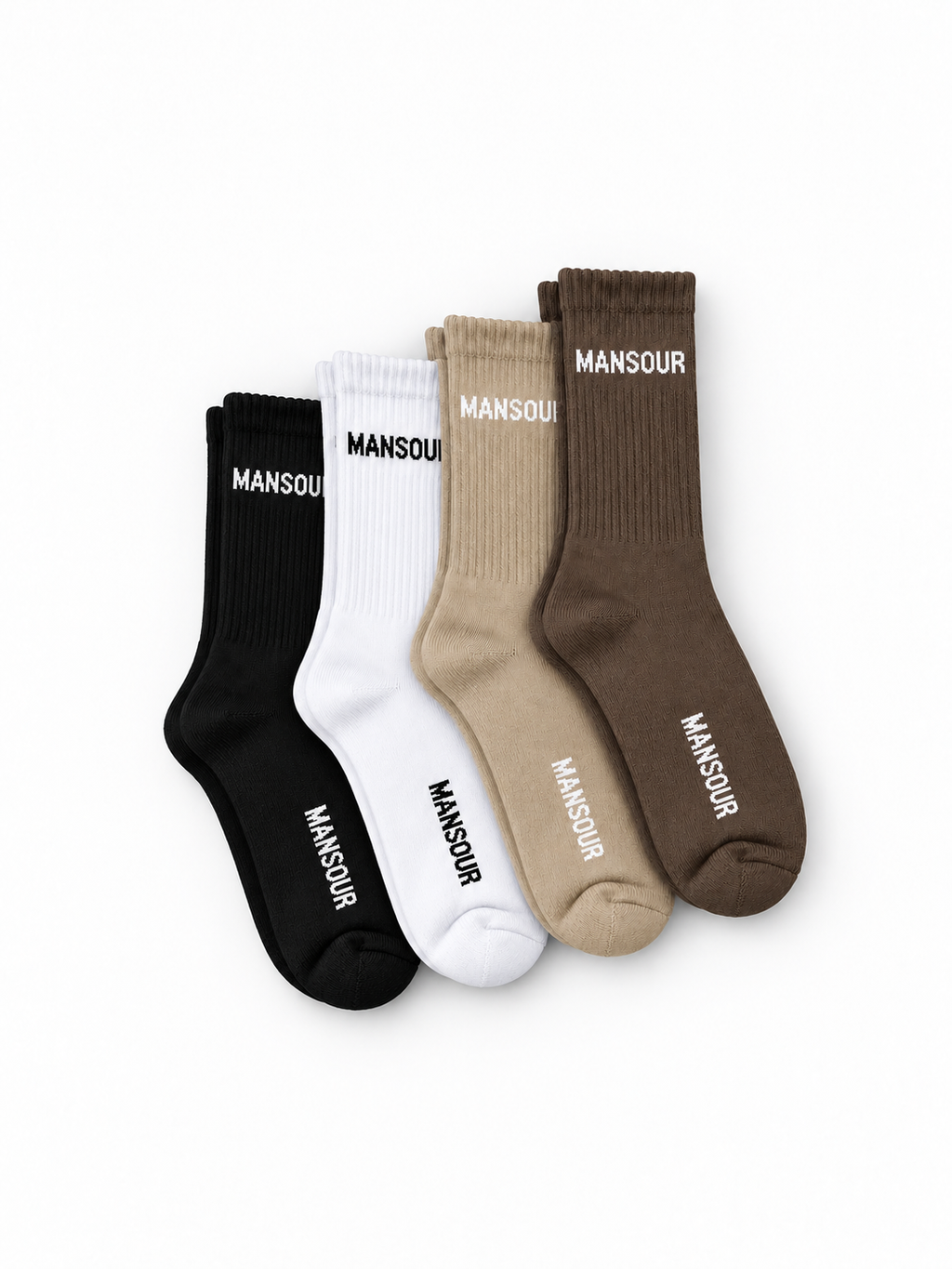 Mansour Logo Socks (4 Pairs)