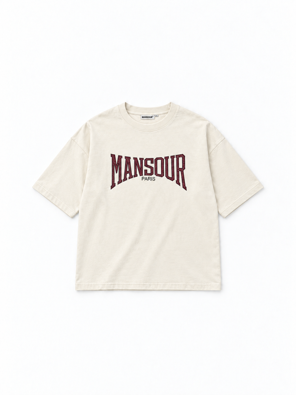 Cracked Print T-shirt Off White