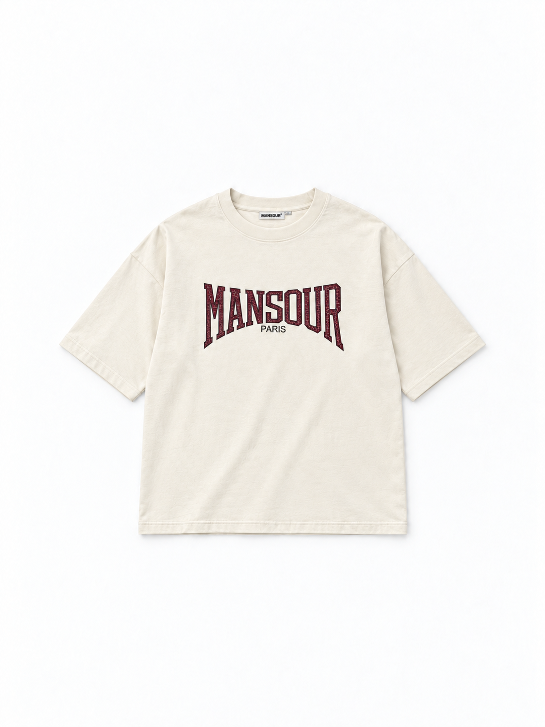Cracked Print T-shirt Off White