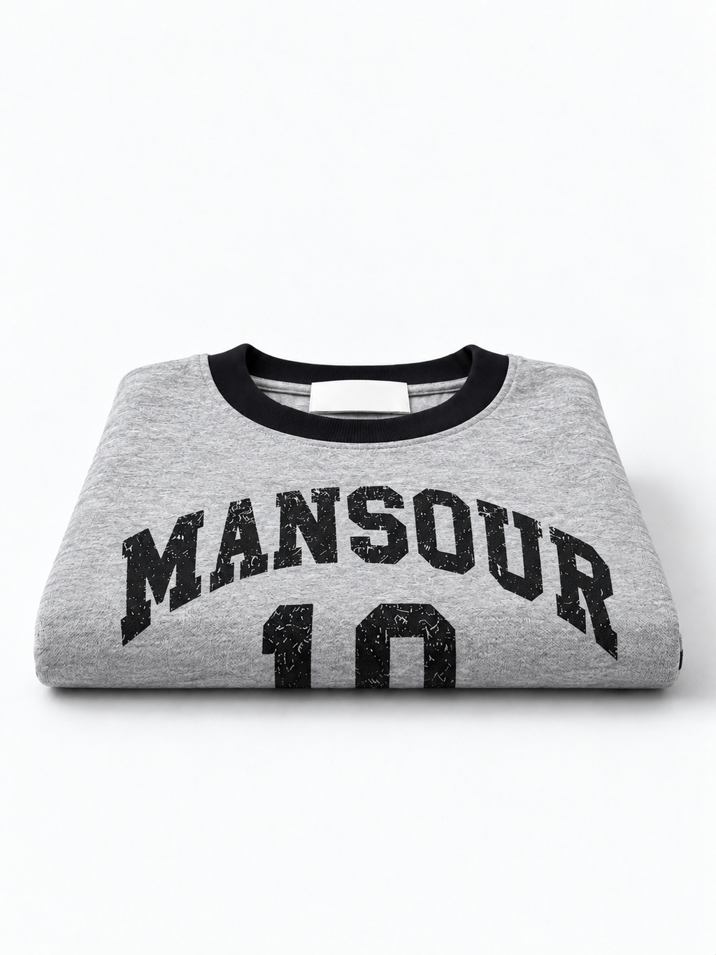 College 10 Ringer T-shirt Grey