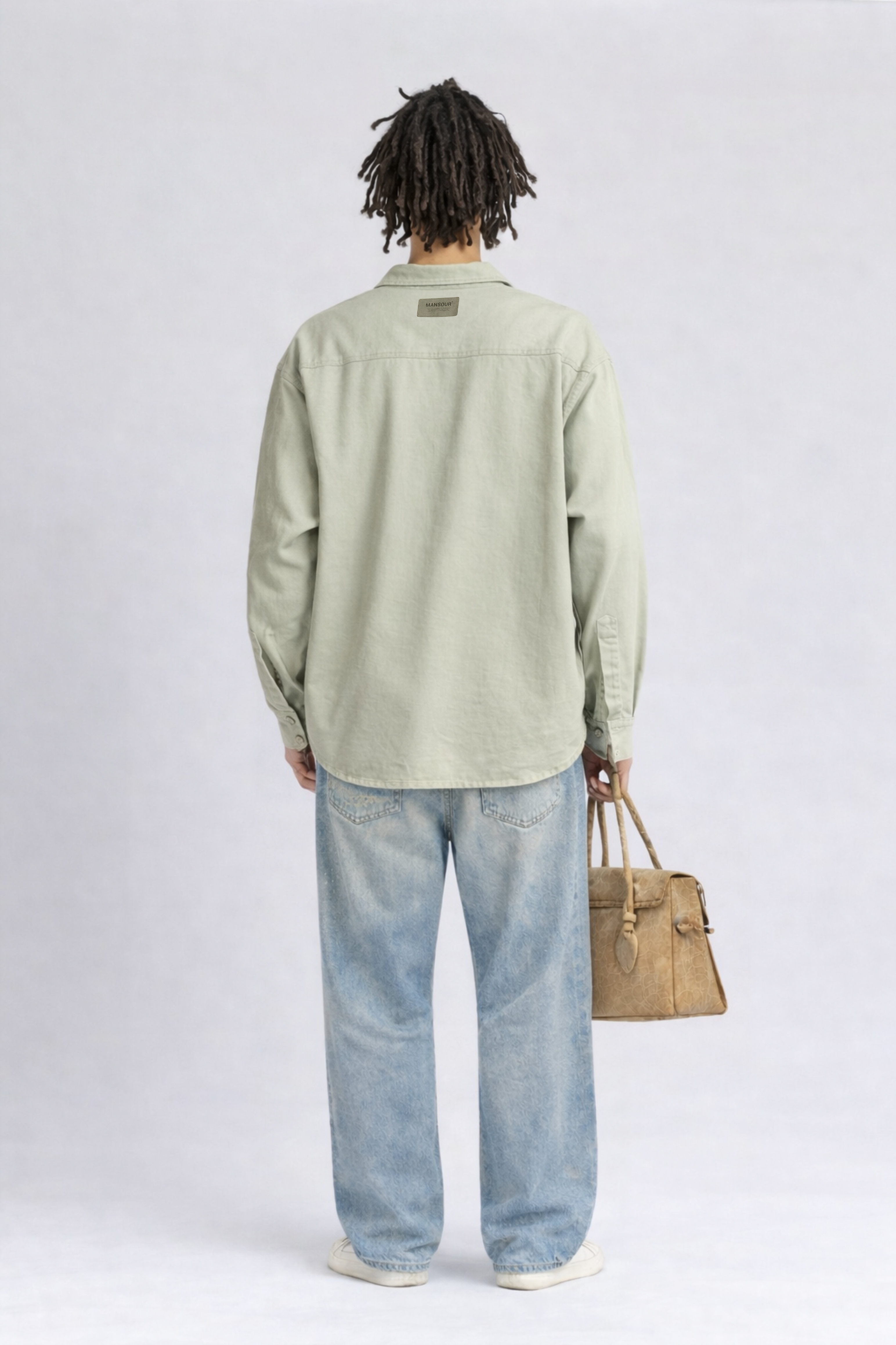 Denim Overshirt Sage