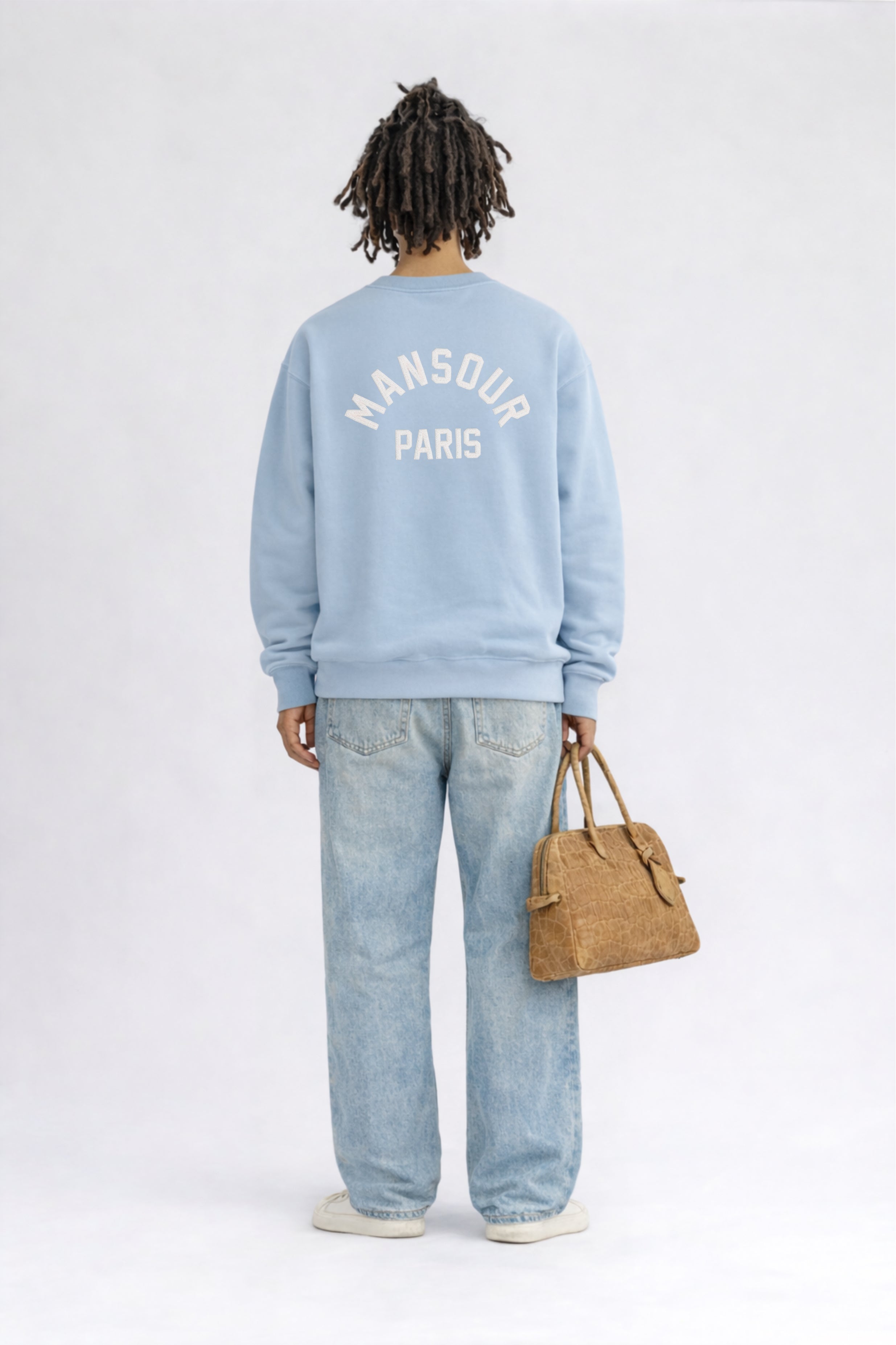 Paris College Sweater Dusty Blue