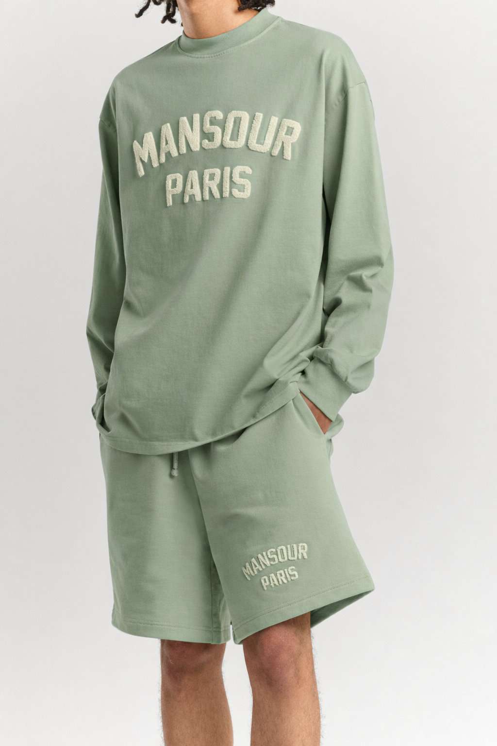 Paris College Longsleeve Green Milieu