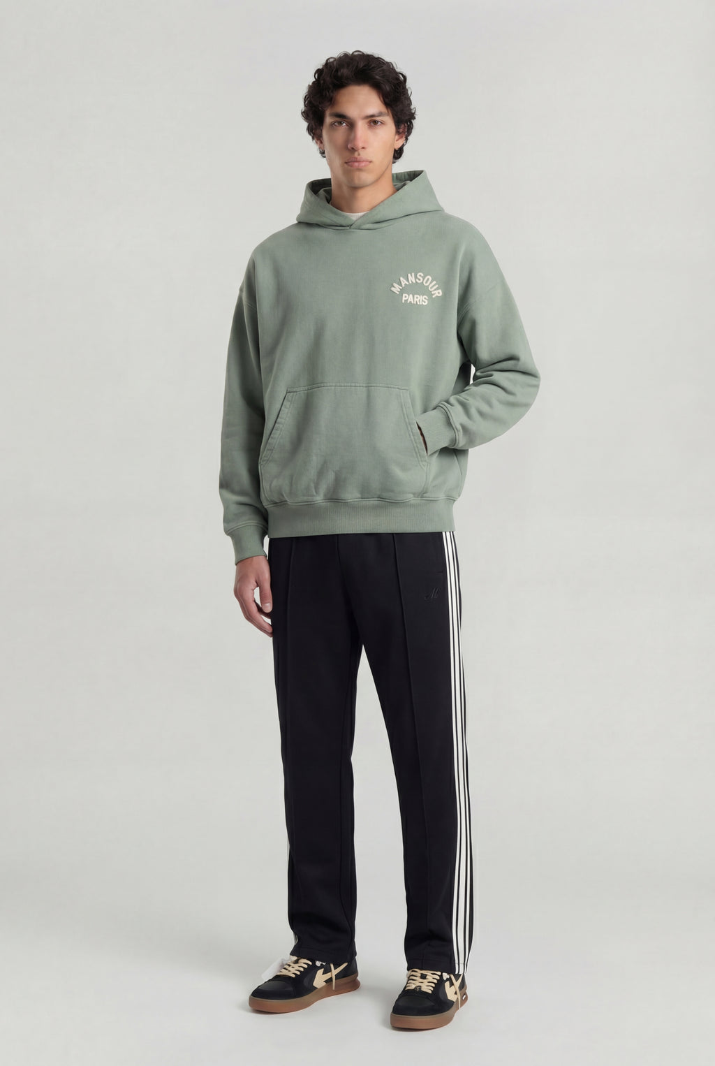 Paris College Hoodie Green Milieu