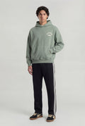 Paris College Hoodie Green Milieu