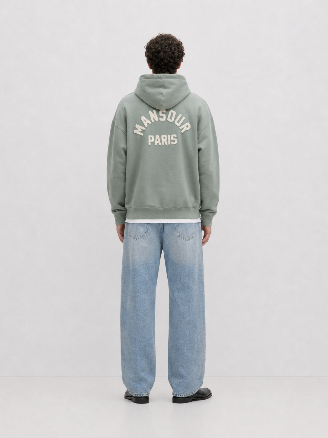 Green Milieu Hoodie Full Back