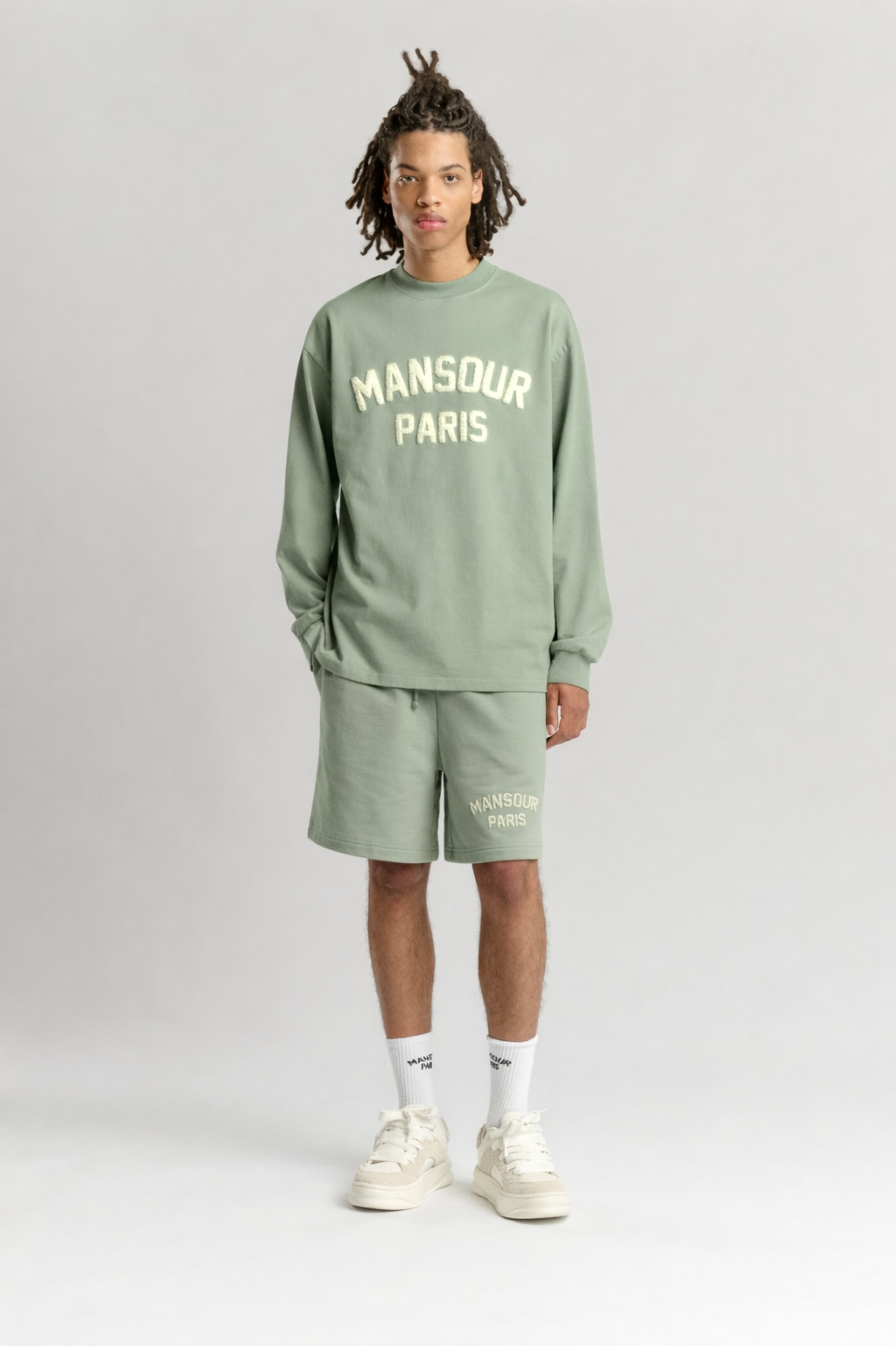 Paris College Short Green Milieu