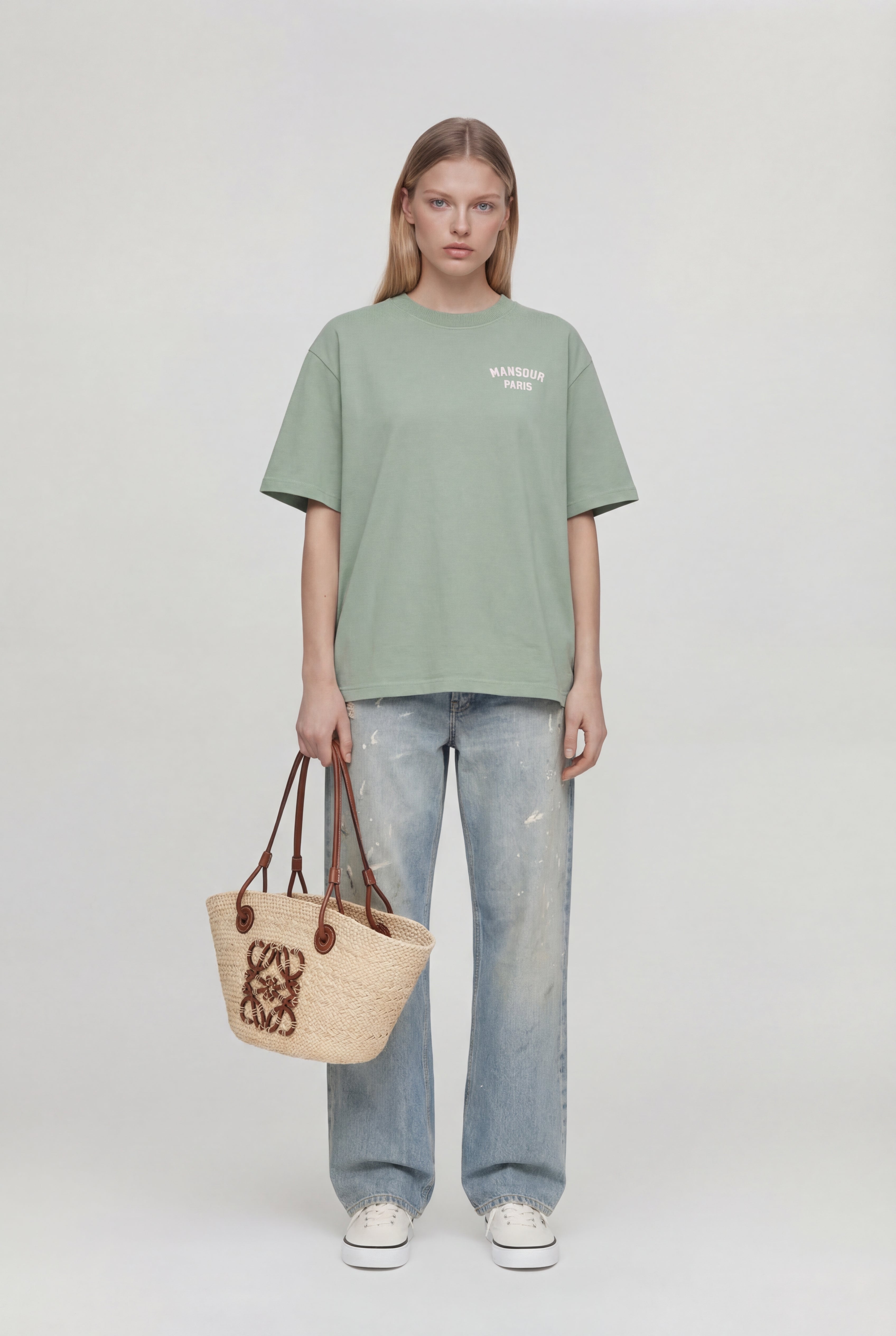 Paris College T-shirt Green Milieu