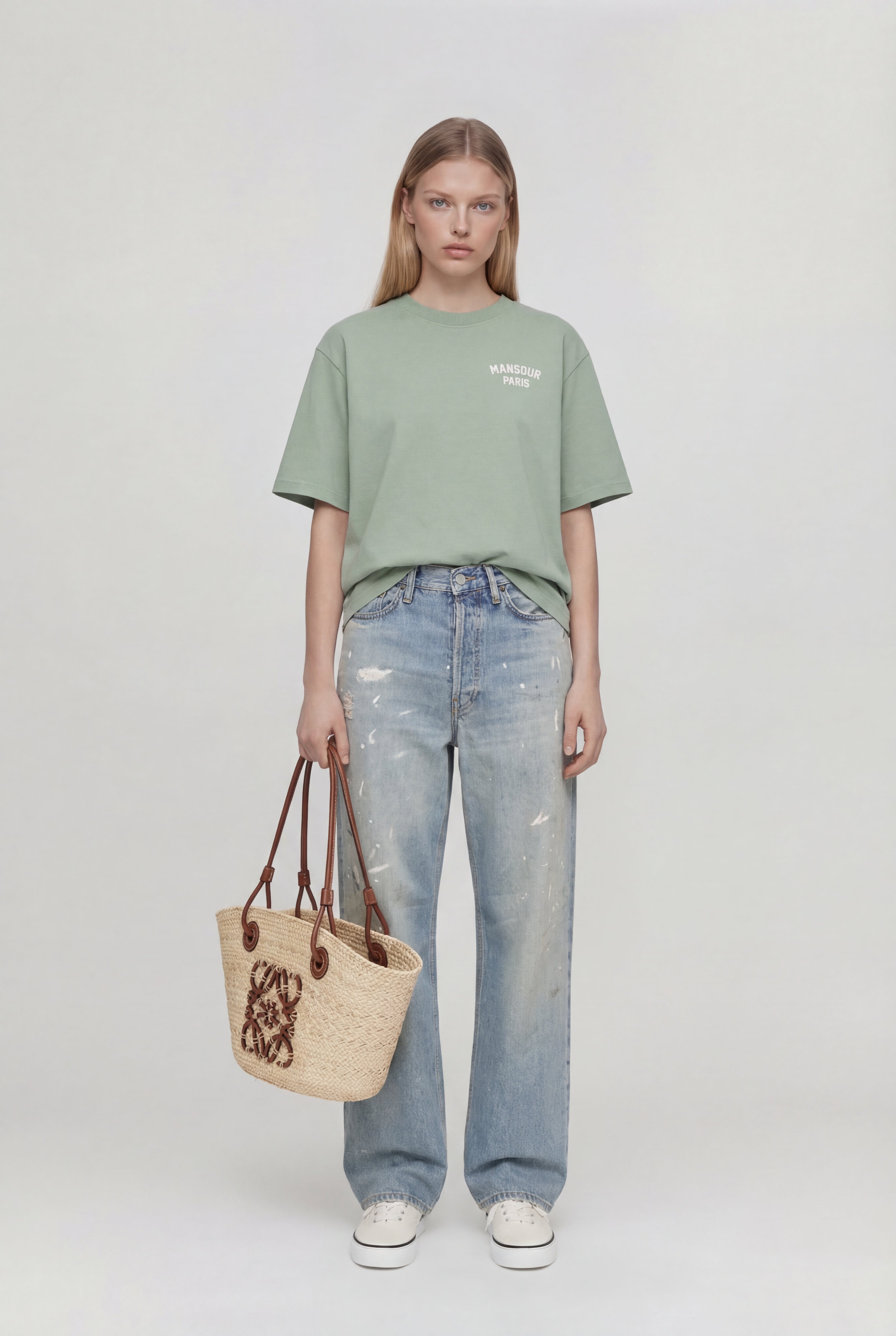 Paris College T-shirt Green Milieu