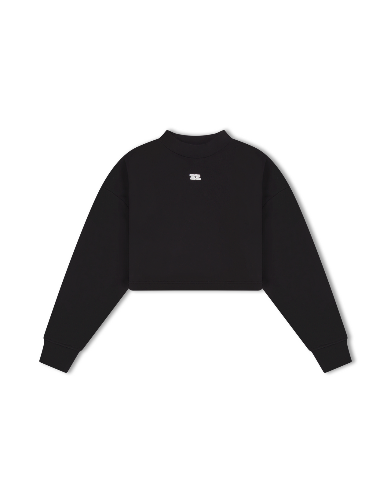 Hourglass sweater cropped zwart