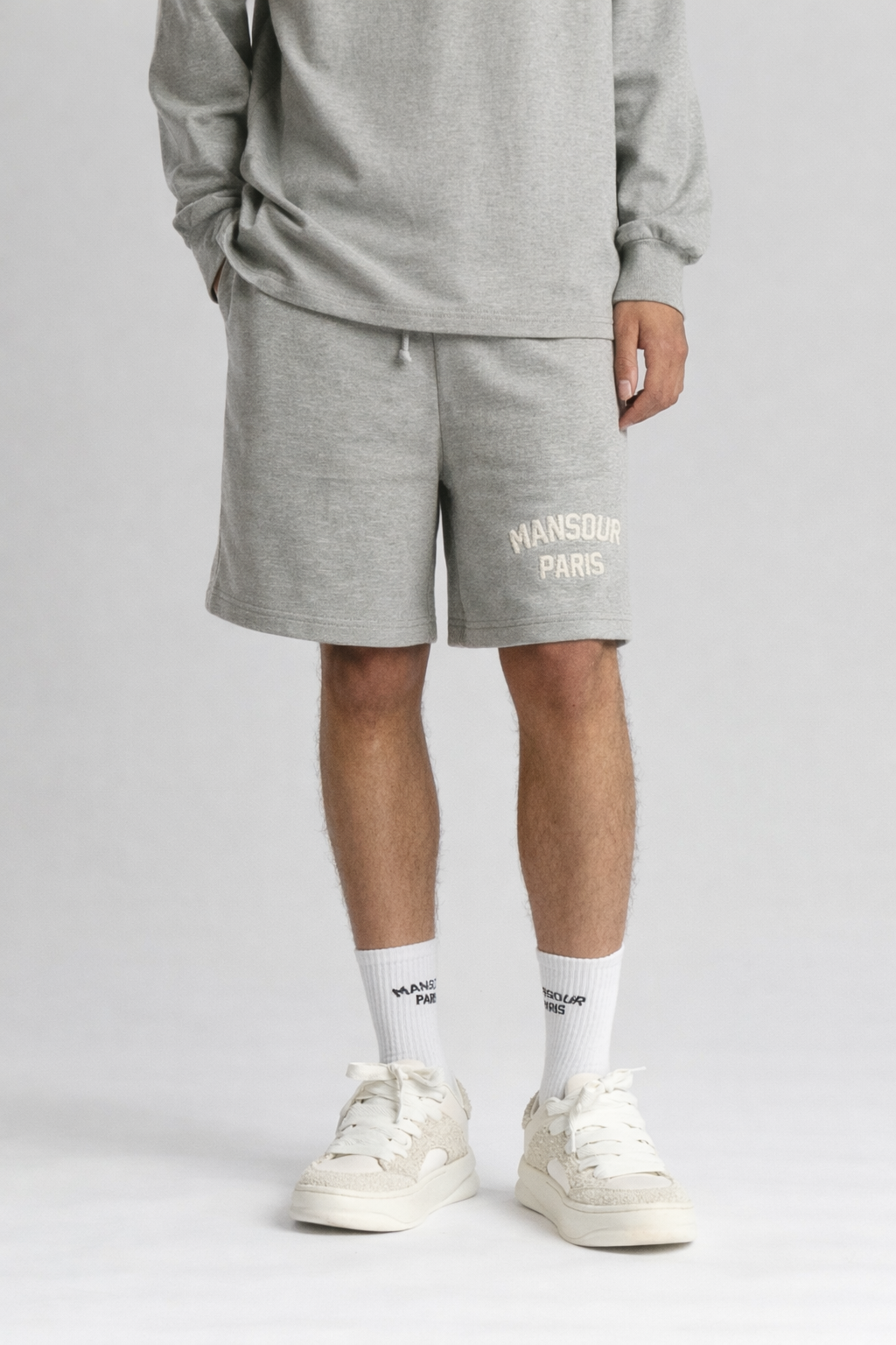 Paris College Short Heather Grey