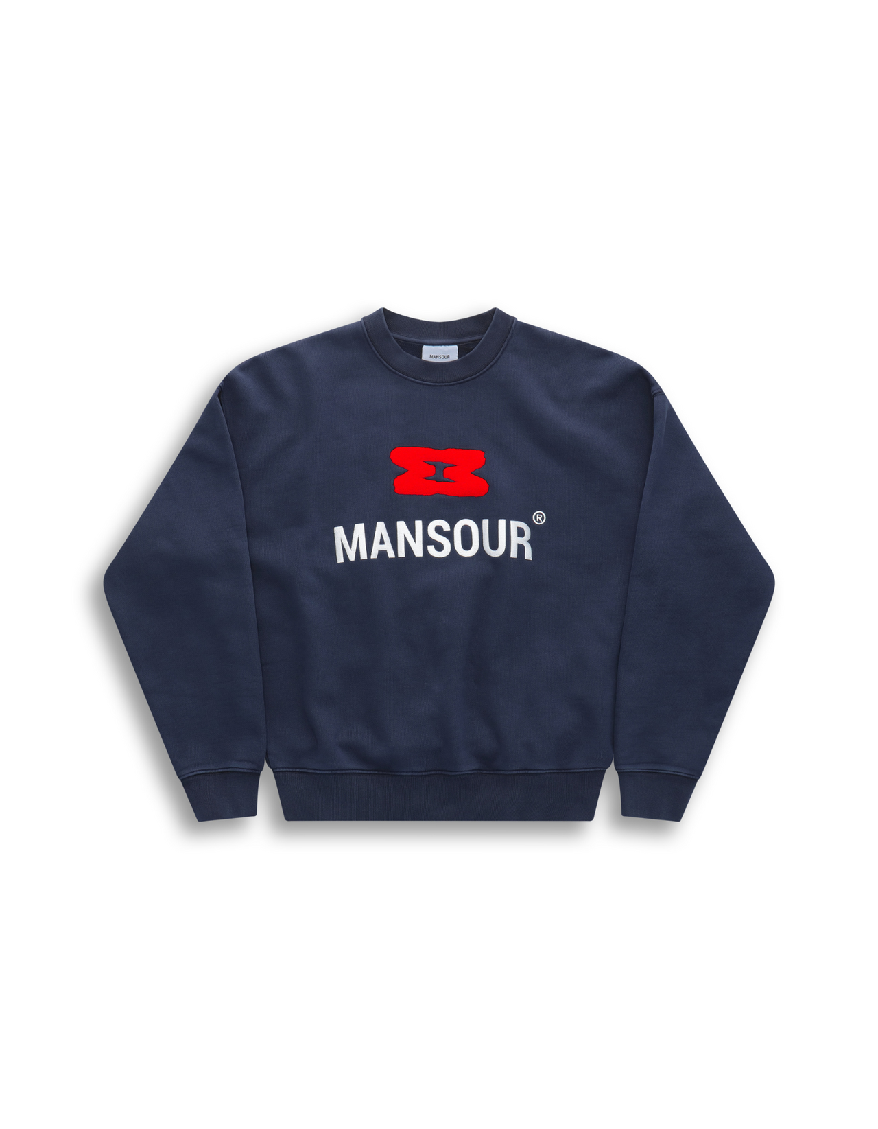 Hourglass Logo Sweater Vintage Navy