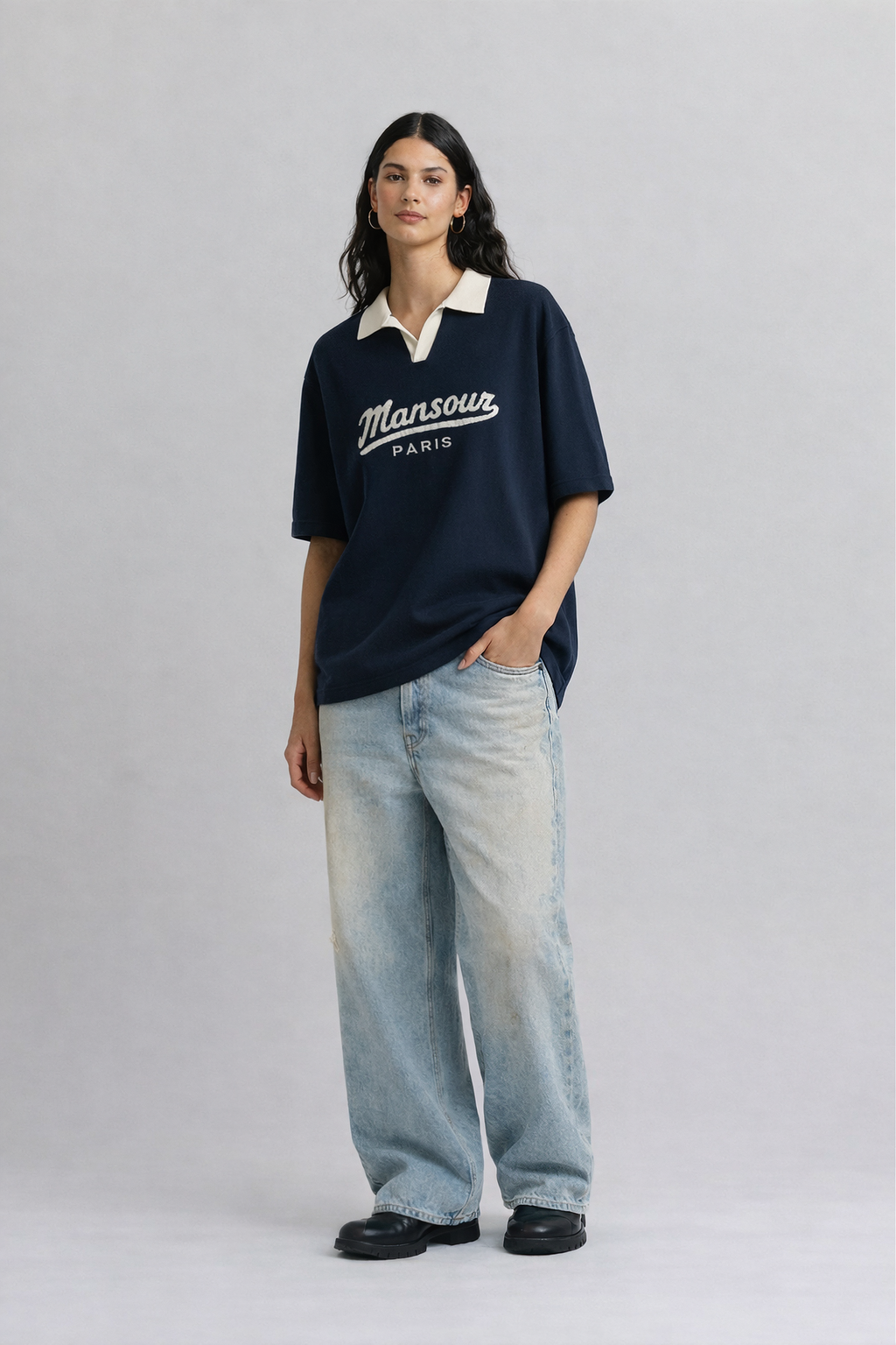 Polo en tricot Jacquard