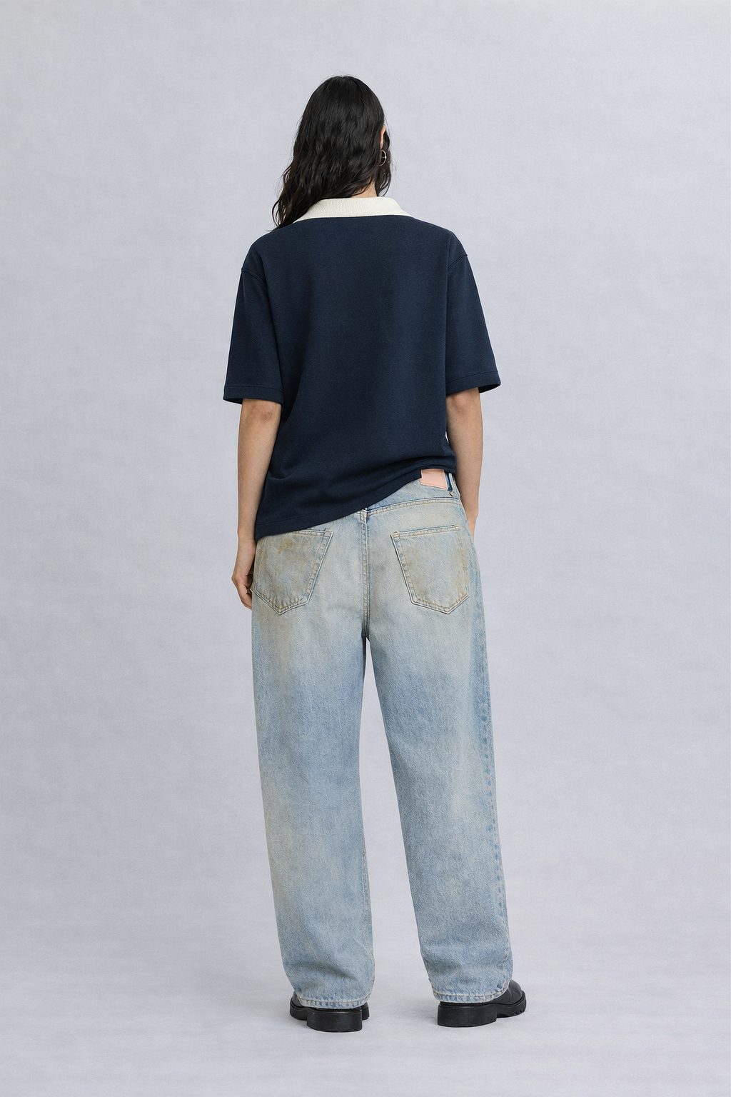 Polo en tricot Jacquard