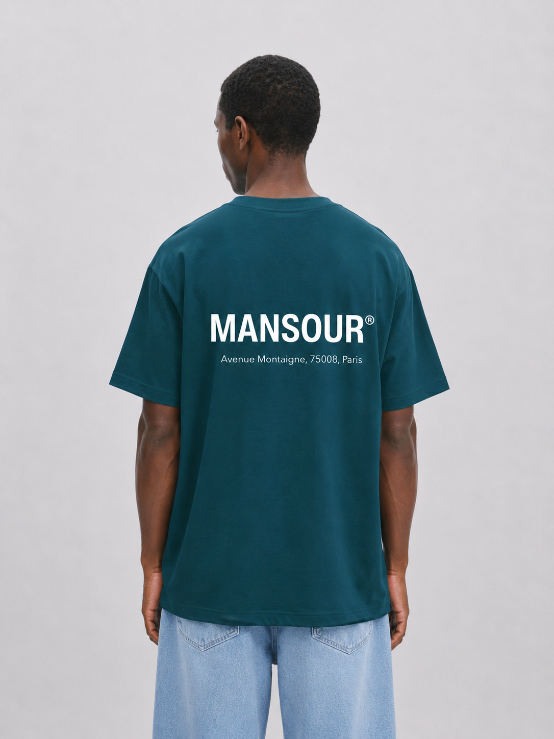 Logo Address T-shirt Deep Teal Back