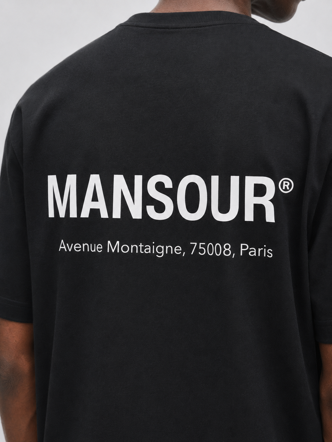 Logo Address T-shirt Detail Back