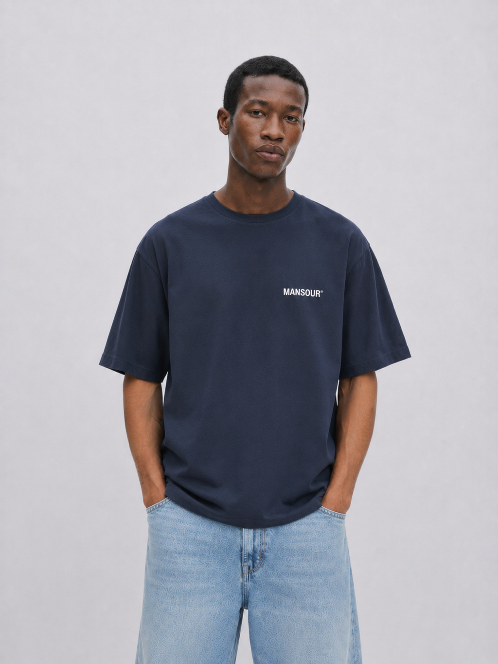 Logo_address_t-shirt_Navy_Front
