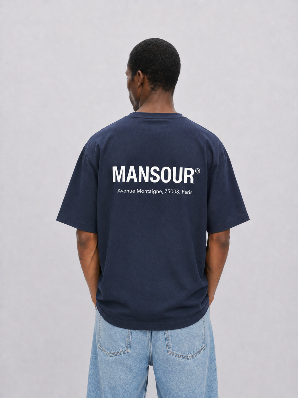 Logo_address_t-shirt_Navy_Front_back