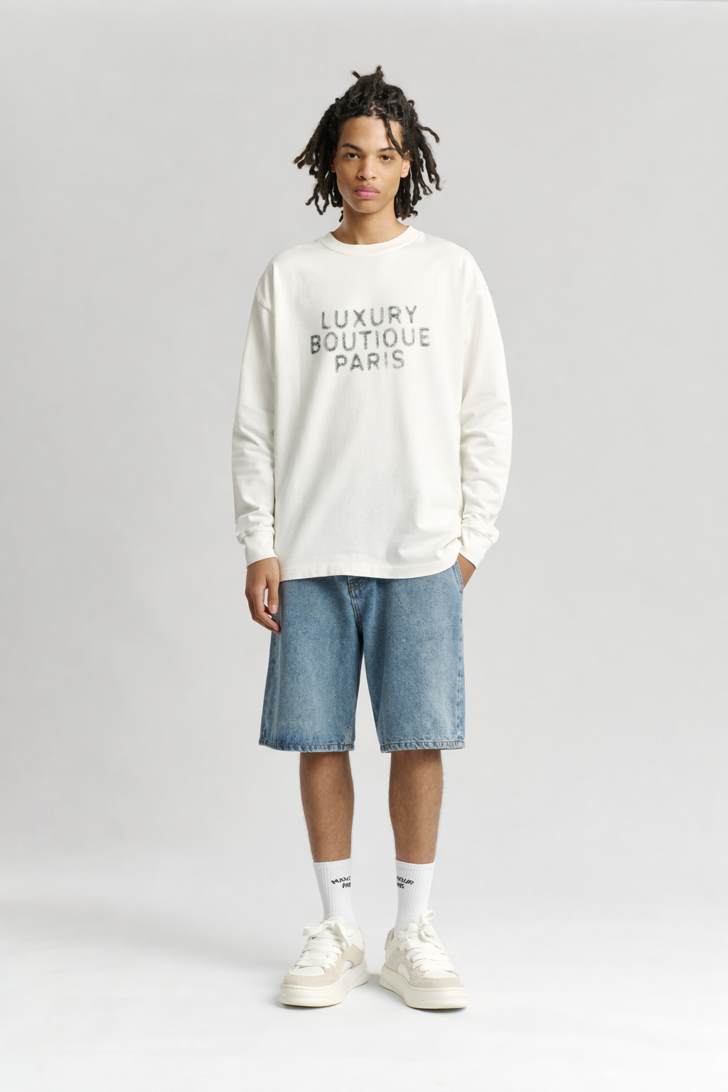 Luxury Boutique Longsleeve Vintage White