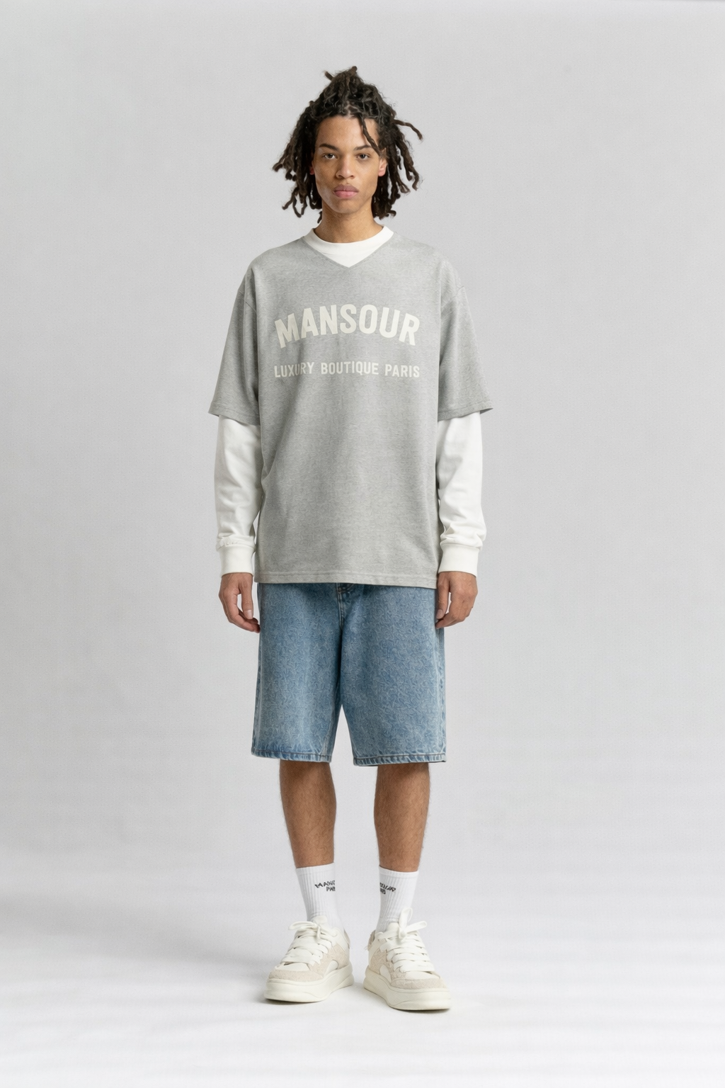 Double Sleeved Longsleeve Heather Grey