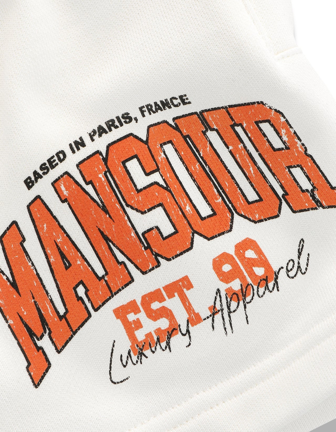 Équipe Mansour Short off white
