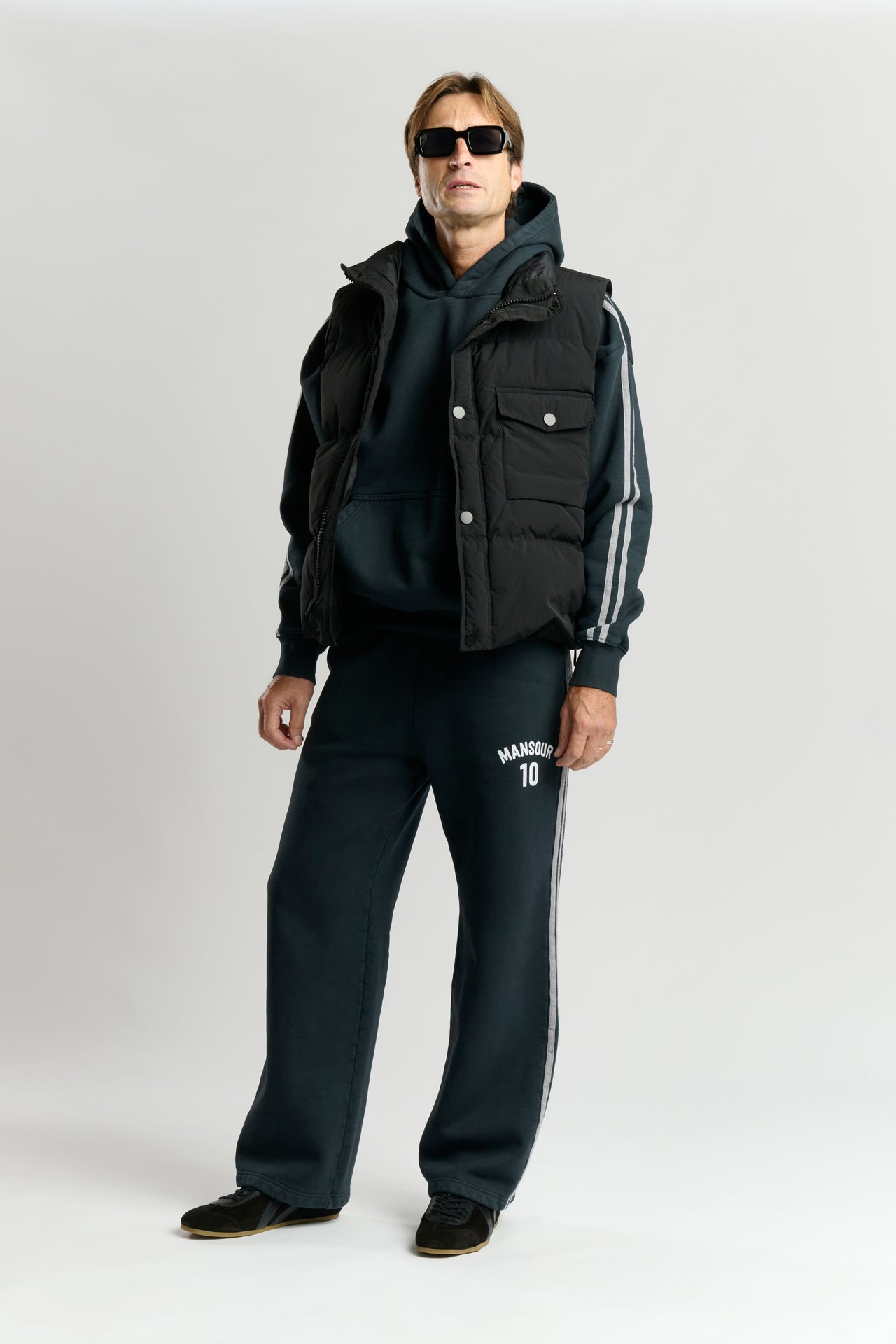 Down Vest in Nylon